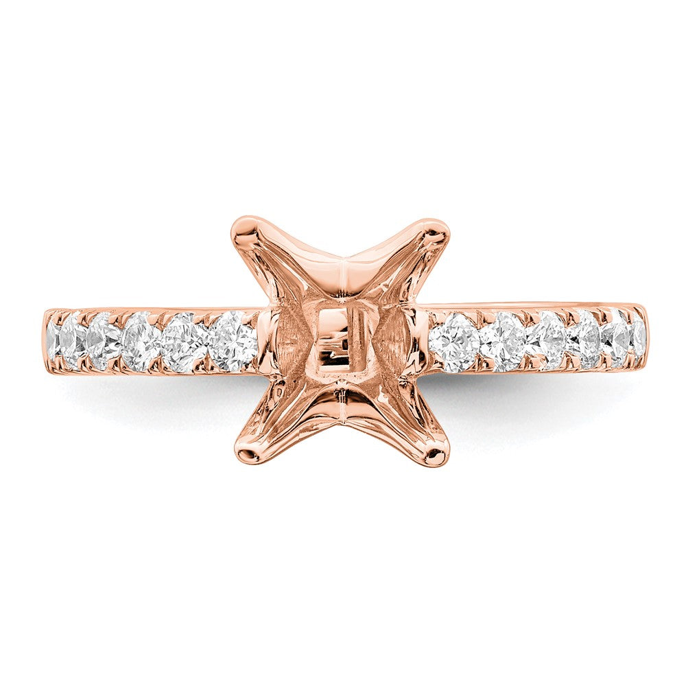 True Origin Lab Grown Diamond VS+ F+ Semi-Mount Princess Engagement Ring
