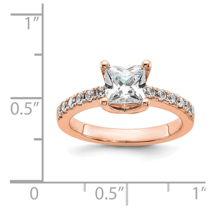 True Origin Lab Grown Diamond VS+ F+ Semi-Mount Princess Engagement Ring