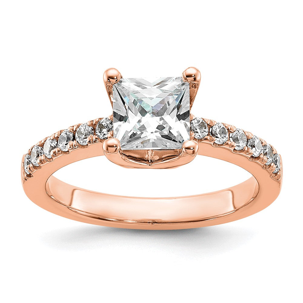 True Origin Lab Grown Diamond VS+ F+ Semi-Mount Princess Engagement Ring