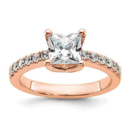 True Origin Lab Grown Diamond VS+ F+ Semi-Mount Princess Engagement Ring