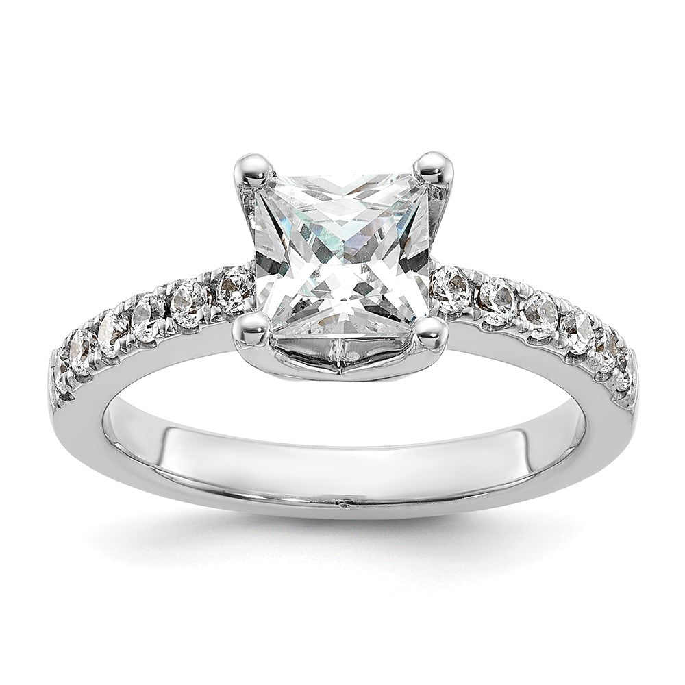 True Origin Lab Grown Diamond VS+ F+ Semi-Mount Princess Engagement Ring