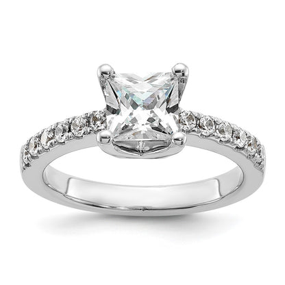 True Origin Lab Grown Diamond VS+ F+ Semi-Mount Princess Engagement Ring