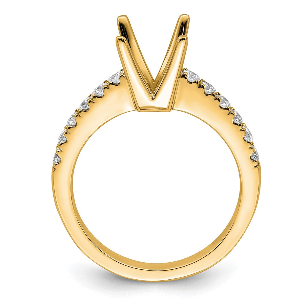 True Origin Lab Grown Diamond VS+ F+ Semi-Mount Princess Engagement Ring