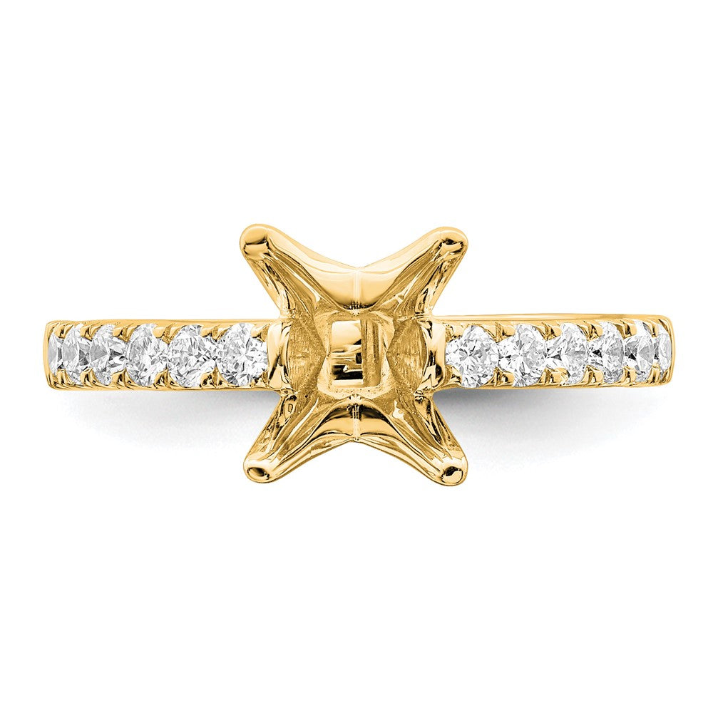 True Origin Lab Grown Diamond VS+ F+ Semi-Mount Princess Engagement Ring