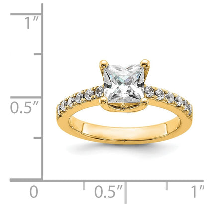 True Origin Lab Grown Diamond VS+ F+ Semi-Mount Princess Engagement Ring