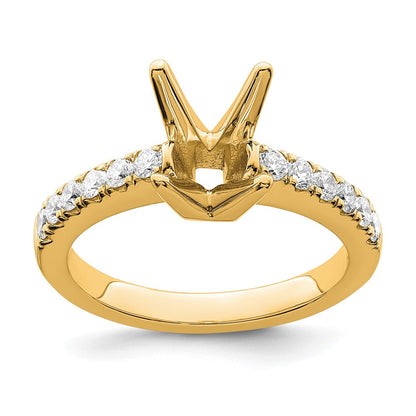 True Origin Lab Grown Diamond VS+ F+ Semi-Mount Princess Engagement Ring