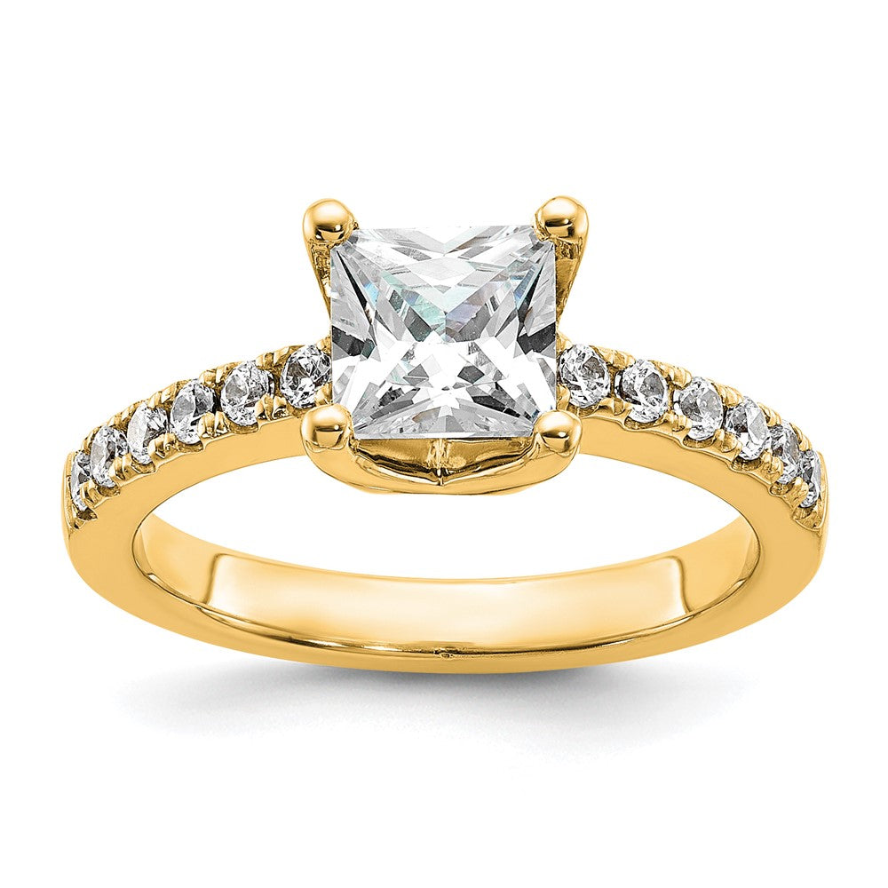 True Origin Lab Grown Diamond VS+ F+ Semi-Mount Princess Engagement Ring