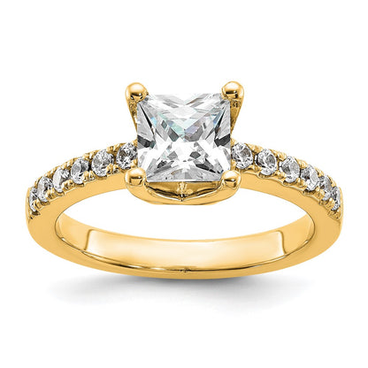 True Origin Lab Grown Diamond VS+ F+ Semi-Mount Princess Engagement Ring