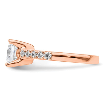 True Origin Lab Grown Diamond VS+ F+ Semi-Mount Princess Engagement Ring