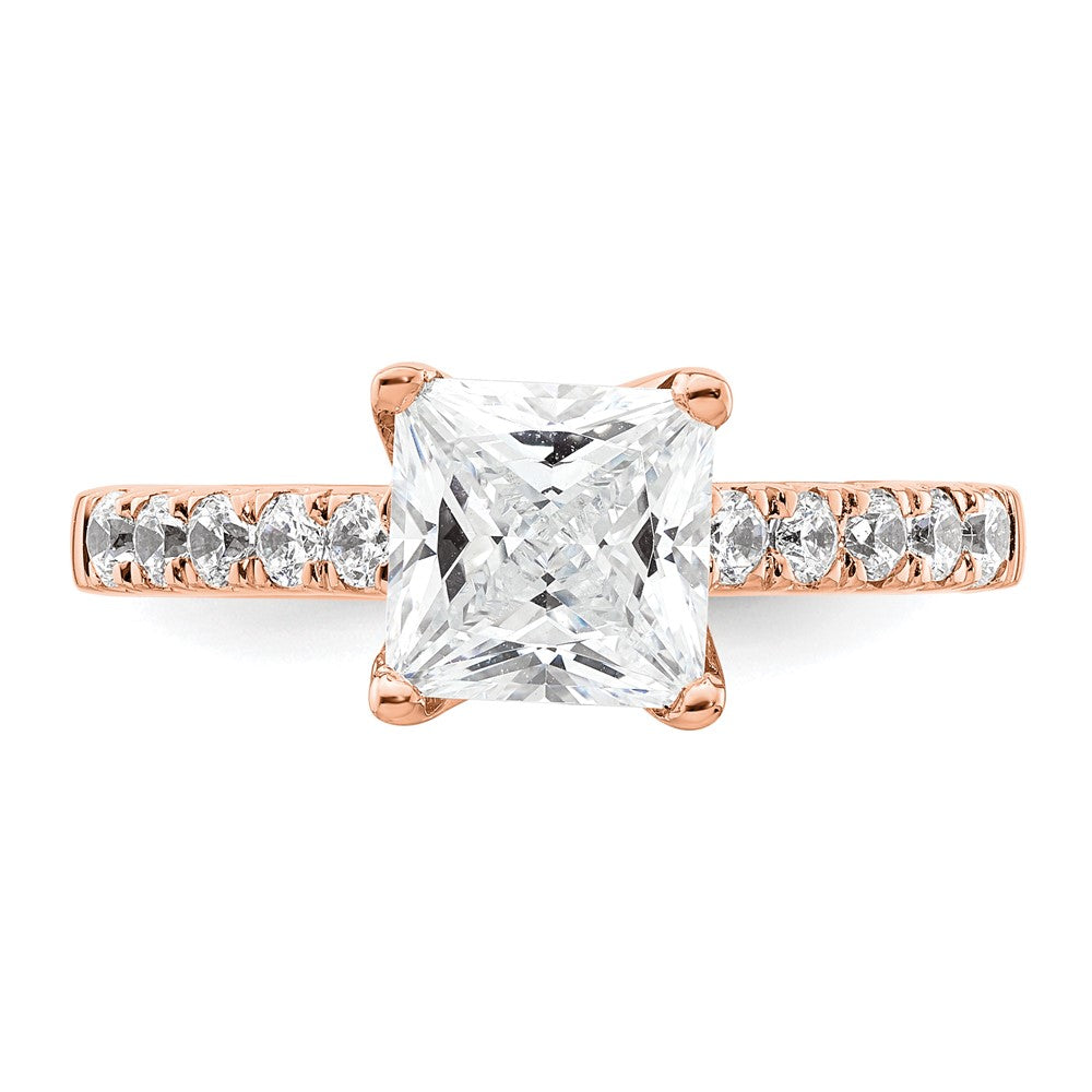 True Origin Lab Grown Diamond VS+ F+ Semi-Mount Princess Engagement Ring