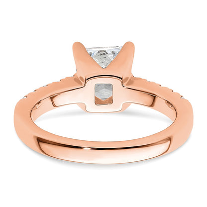 True Origin Lab Grown Diamond VS+ F+ Semi-Mount Princess Engagement Ring