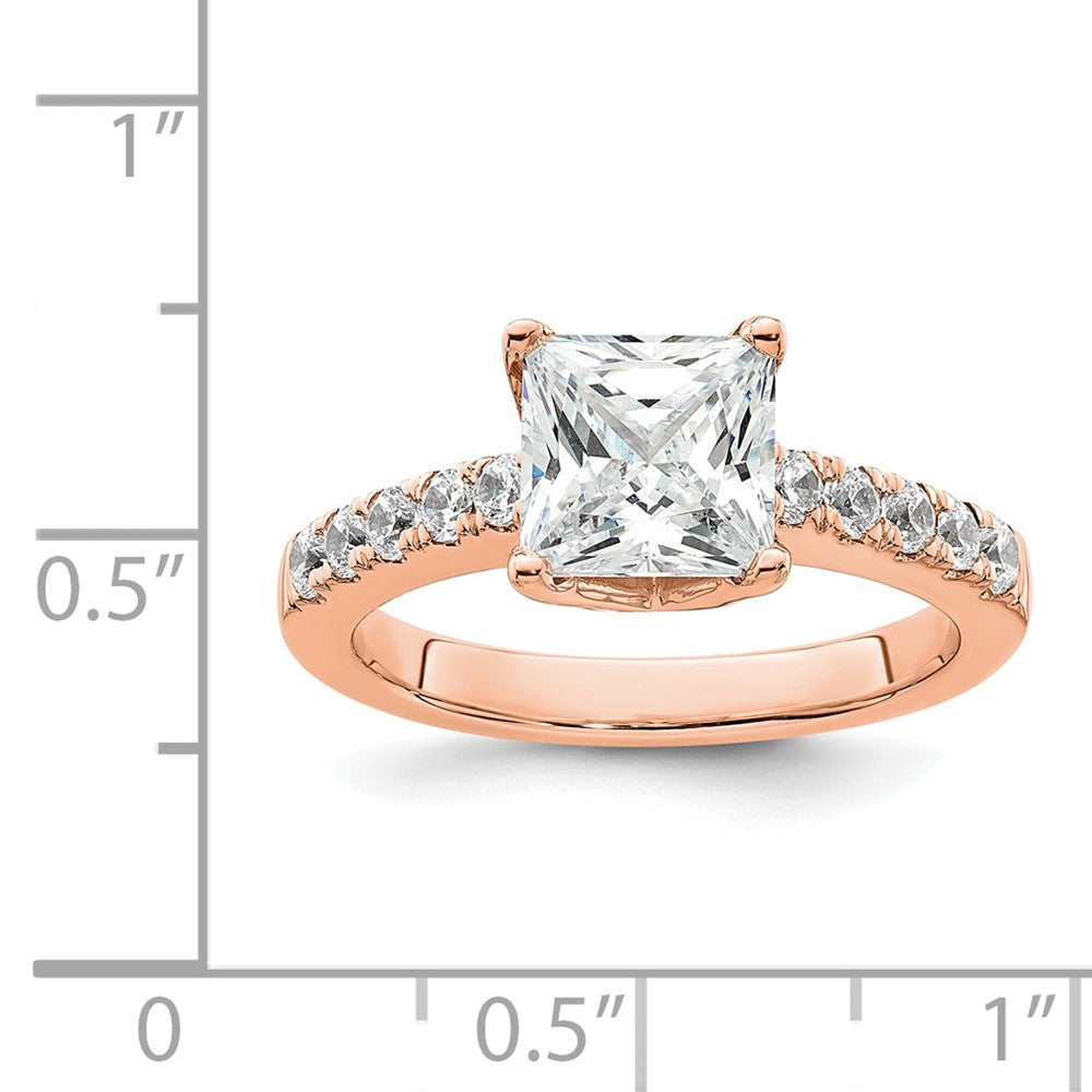 True Origin Lab Grown Diamond VS+ F+ Semi-Mount Princess Engagement Ring