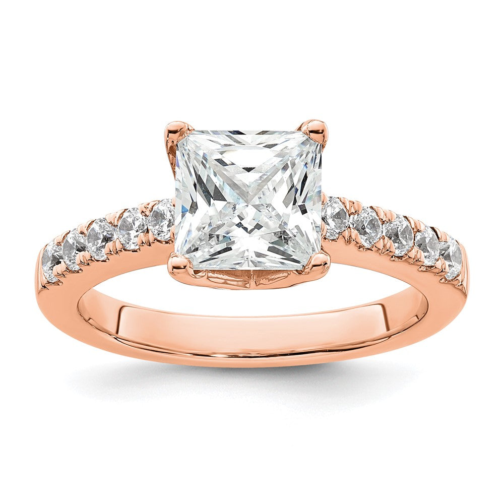 True Origin Lab Grown Diamond VS+ F+ Semi-Mount Princess Engagement Ring