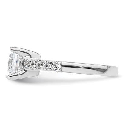 True Origin Lab Grown Diamond VS+ F+ Semi-Mount Princess Engagement Ring