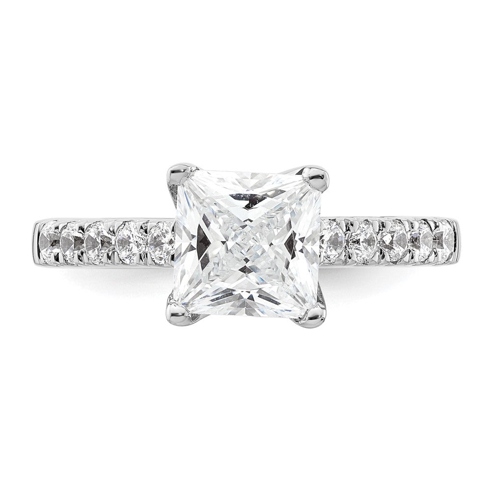 True Origin Lab Grown Diamond VS+ F+ Semi-Mount Princess Engagement Ring