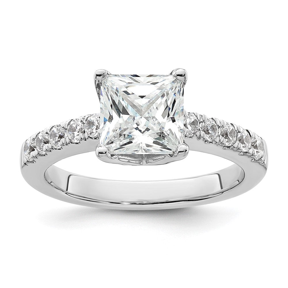 True Origin Lab Grown Diamond VS+ F+ Semi-Mount Princess Engagement Ring