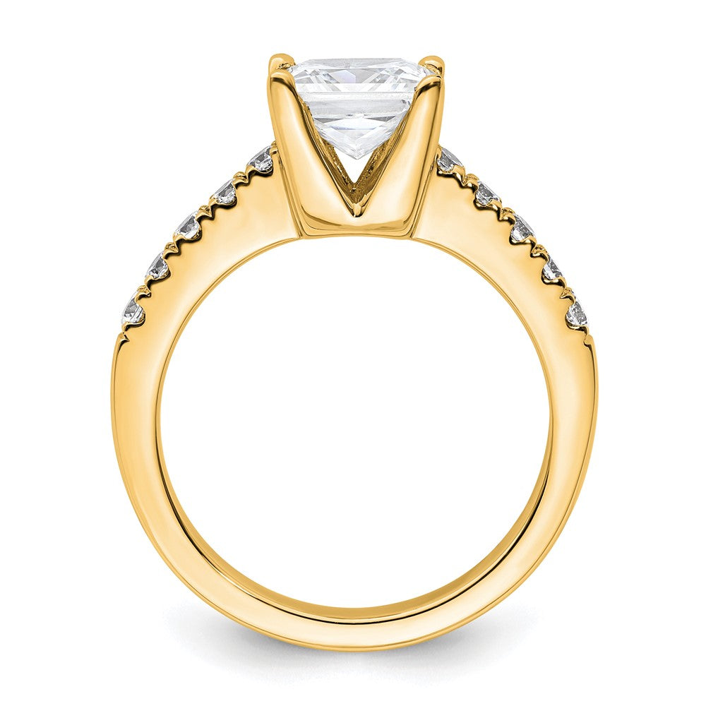 True Origin Lab Grown Diamond VS+ F+ Semi-Mount Princess Engagement Ring