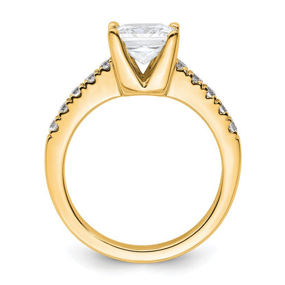 True Origin Lab Grown Diamond VS+ F+ Semi-Mount Princess Engagement Ring