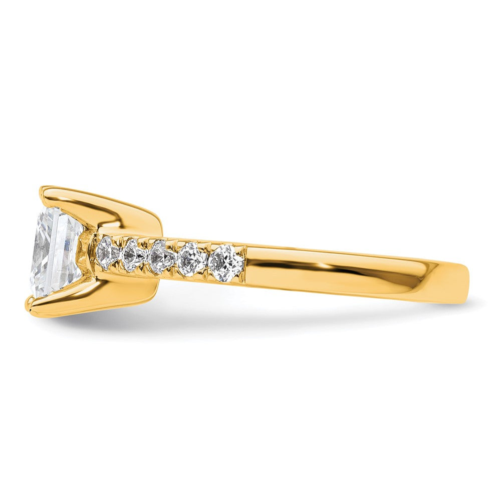 True Origin Lab Grown Diamond VS+ F+ Semi-Mount Princess Engagement Ring