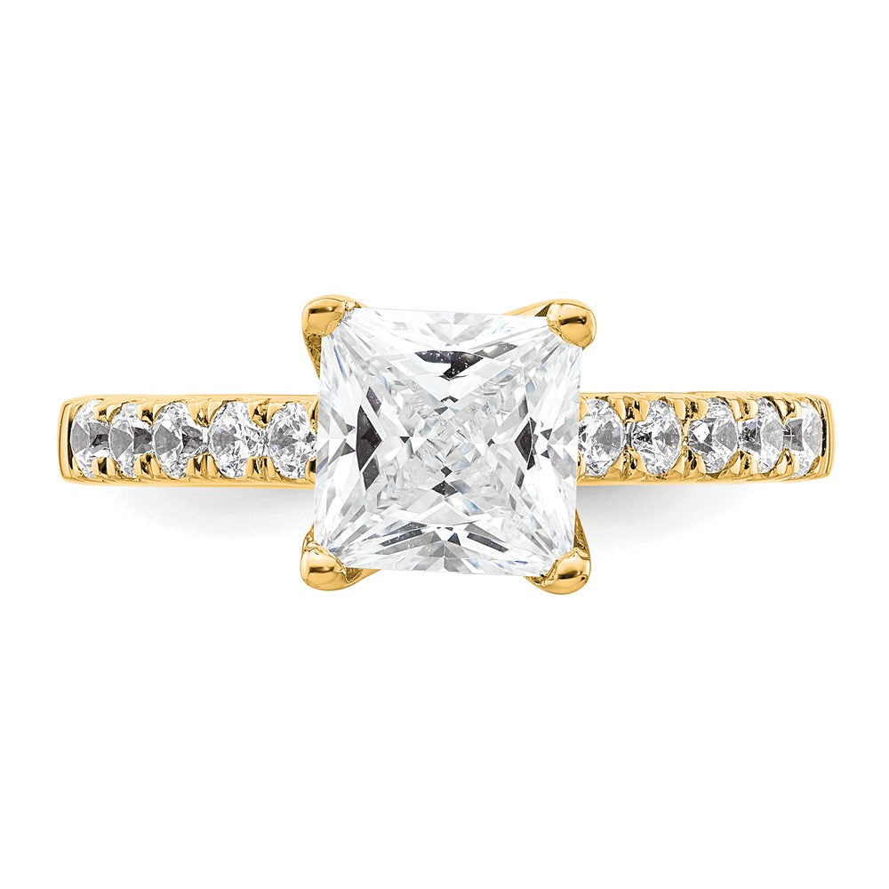 True Origin Lab Grown Diamond VS+ F+ Semi-Mount Princess Engagement Ring