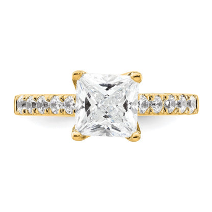 True Origin Lab Grown Diamond VS+ F+ Semi-Mount Princess Engagement Ring