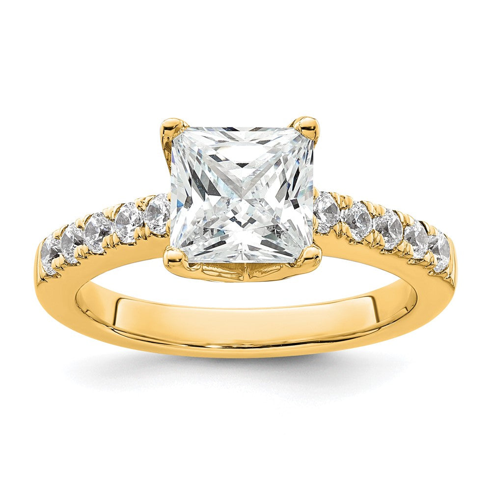True Origin Lab Grown Diamond VS+ F+ Semi-Mount Princess Engagement Ring