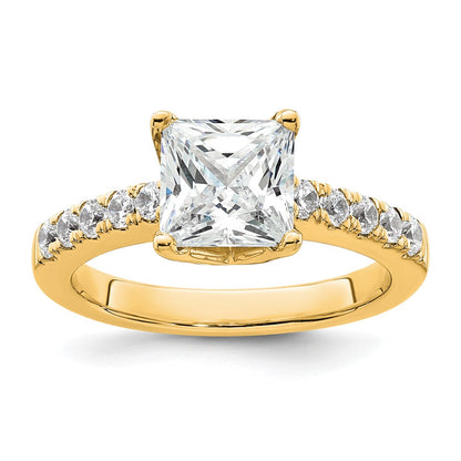 True Origin Lab Grown Diamond VS+ F+ Semi-Mount Princess Engagement Ring
