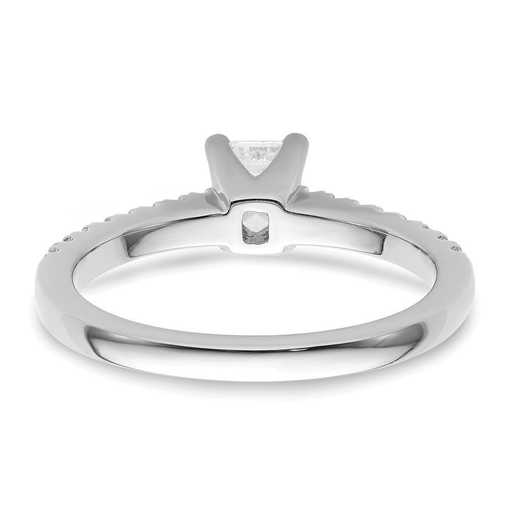 True Origin Lab Grown Diamond VS+ F+ Semi-Mount Emerald Engagement Ring