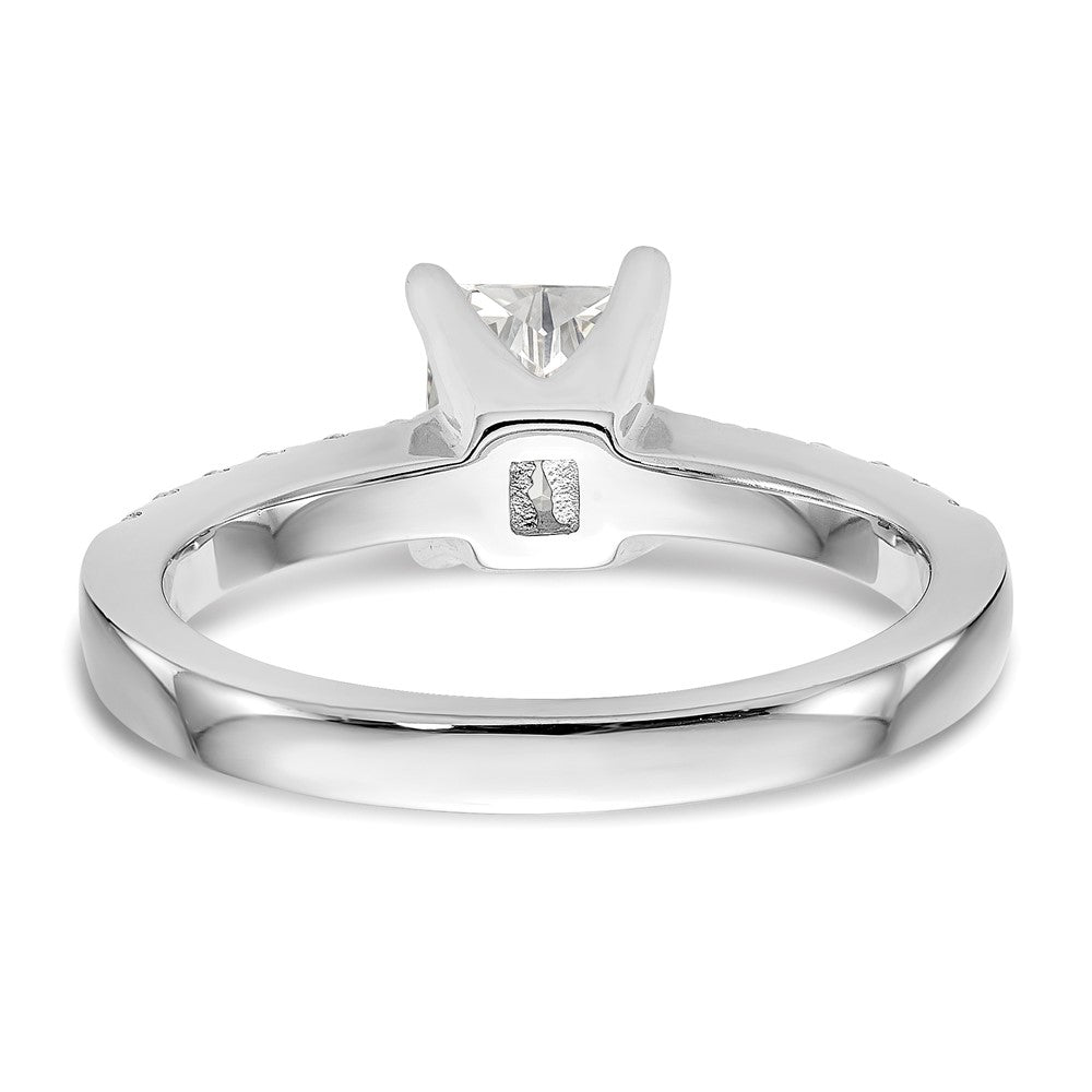True Origin Lab Grown Diamond VS+ F+ Semi-Mount Emerald Engagement Ring