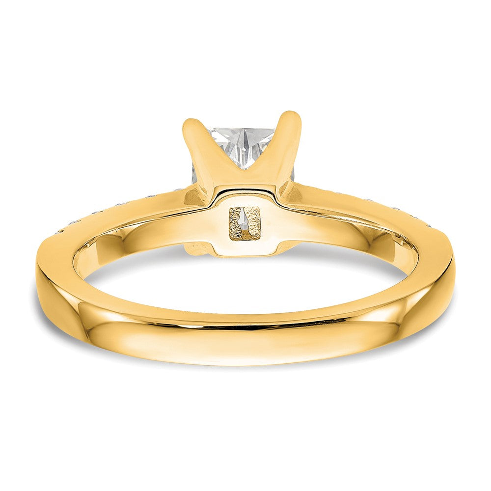 True Origin Lab Grown Diamond VS+ F+ Semi-Mount Emerald Engagement Ring