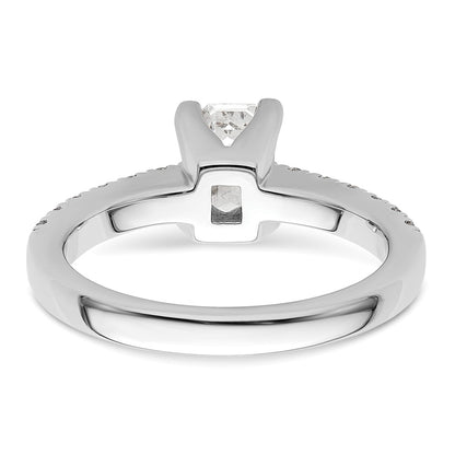 True Origin Lab Grown Diamond VS+ F+ Semi-Mount Emerald Engagement Ring