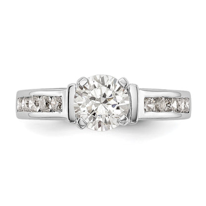 True Origin Lab Grown Diamond VS+ F+ Semi-Mount Peg Set Engagement Ring