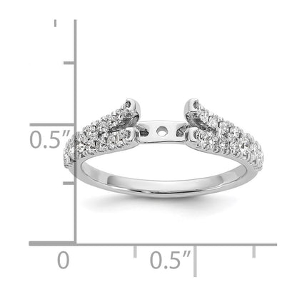 True Origin Lab Grown Diamond VS+ F+ Semi-Mount Peg Set Engagement Ring