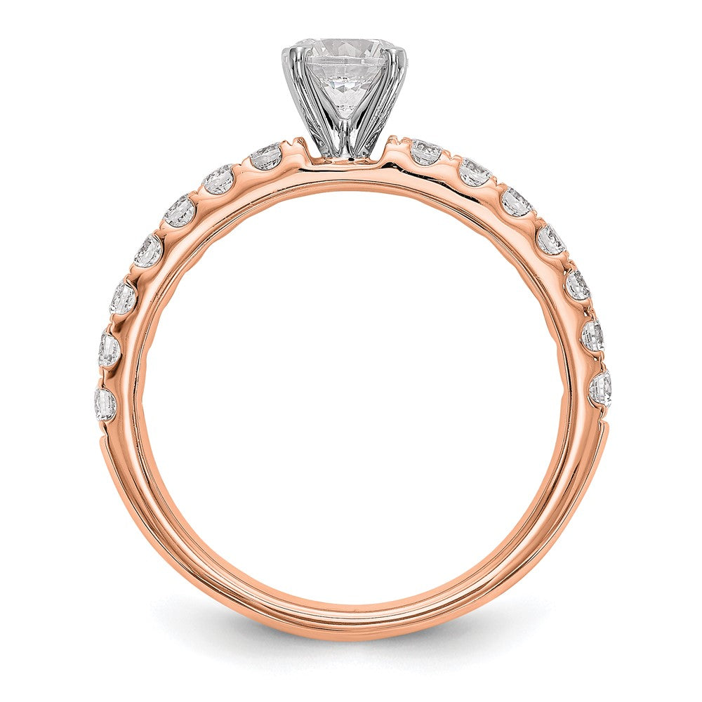 True Origin Lab Grown Diamond VS+ F+ Semi-Mount Peg Set Engagement Ring