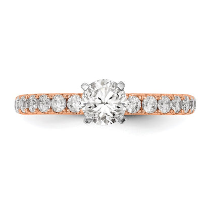 True Origin Lab Grown Diamond VS+ F+ Semi-Mount Peg Set Engagement Ring
