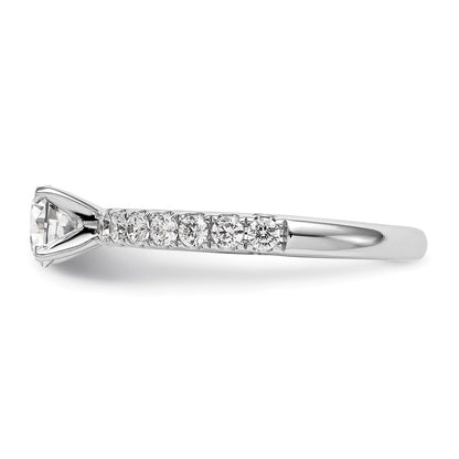 True Origin Lab Grown Diamond VS+ F+ Semi-Mount Peg Set Engagement Ring
