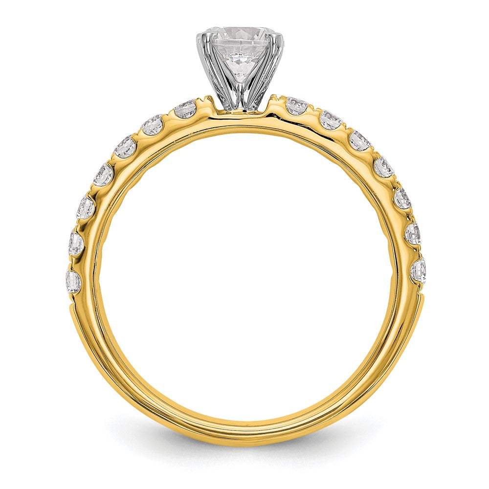 True Origin Lab Grown Diamond VS+ F+ Semi-Mount Peg Set Engagement Ring