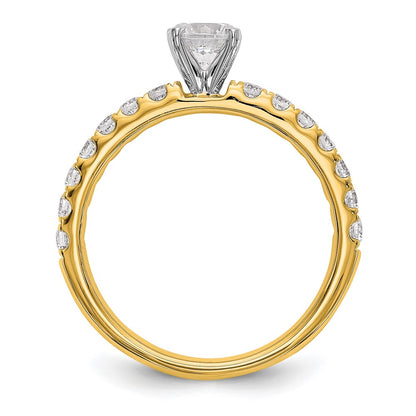 True Origin Lab Grown Diamond VS+ F+ Semi-Mount Peg Set Engagement Ring