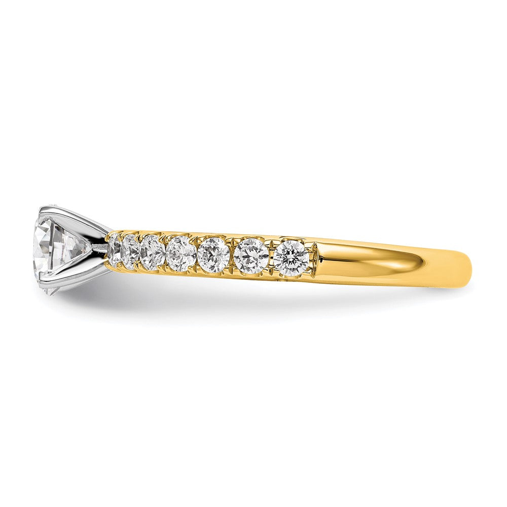 True Origin Lab Grown Diamond VS+ F+ Semi-Mount Peg Set Engagement Ring
