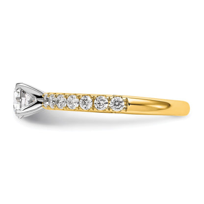 True Origin Lab Grown Diamond VS+ F+ Semi-Mount Peg Set Engagement Ring