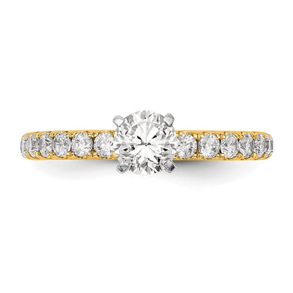 True Origin Lab Grown Diamond VS+ F+ Semi-Mount Peg Set Engagement Ring