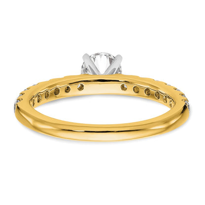 True Origin Lab Grown Diamond VS+ F+ Semi-Mount Peg Set Engagement Ring