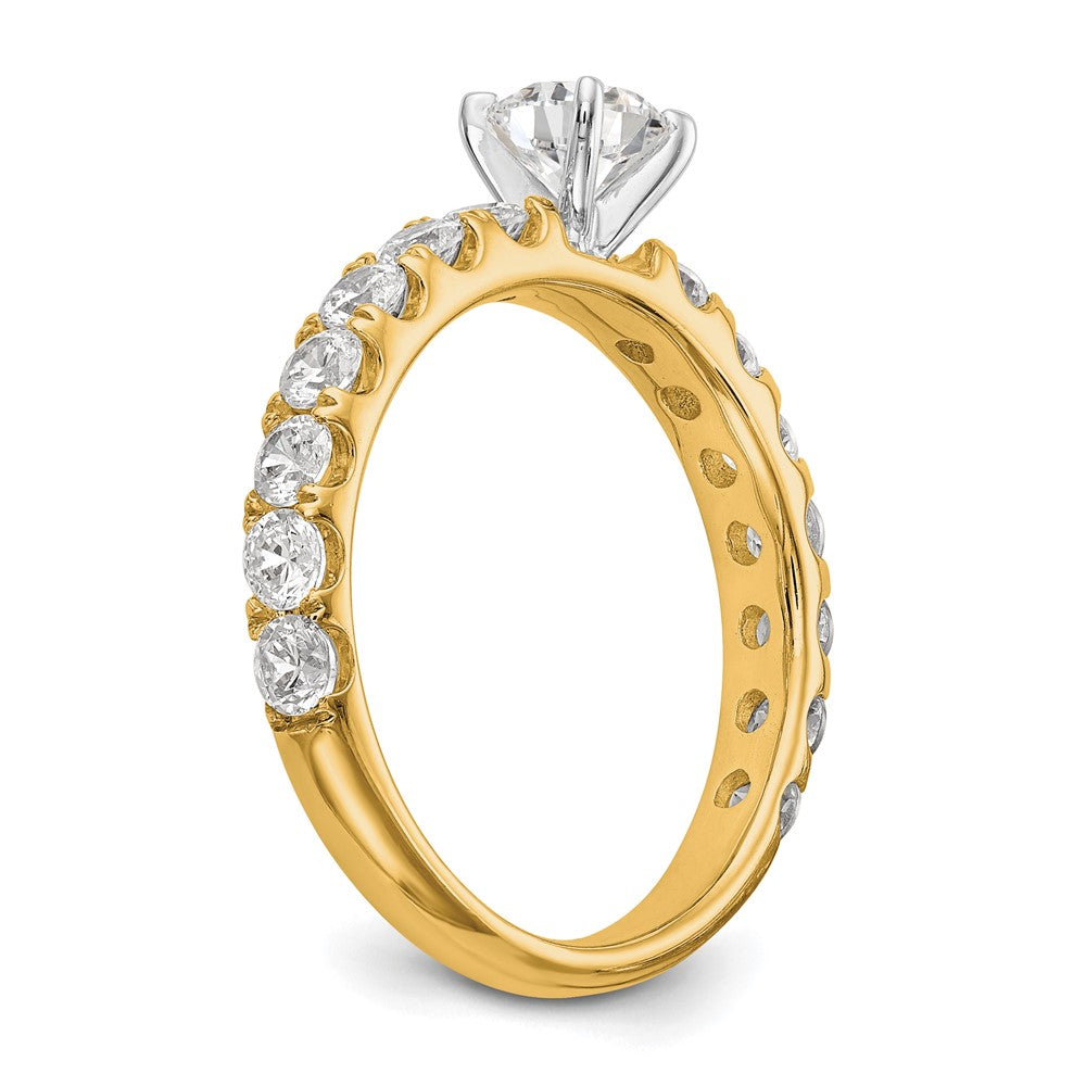 True Origin Lab Grown Diamond VS+ F+ Semi-Mount Peg Set Engagement Ring