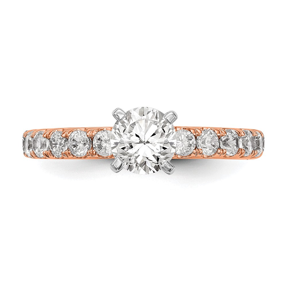 True Origin Lab Grown Diamond VS+ F+ Semi-Mount Peg Set Engagement Ring