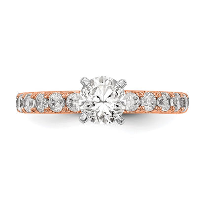 True Origin Lab Grown Diamond VS+ F+ Semi-Mount Peg Set Engagement Ring
