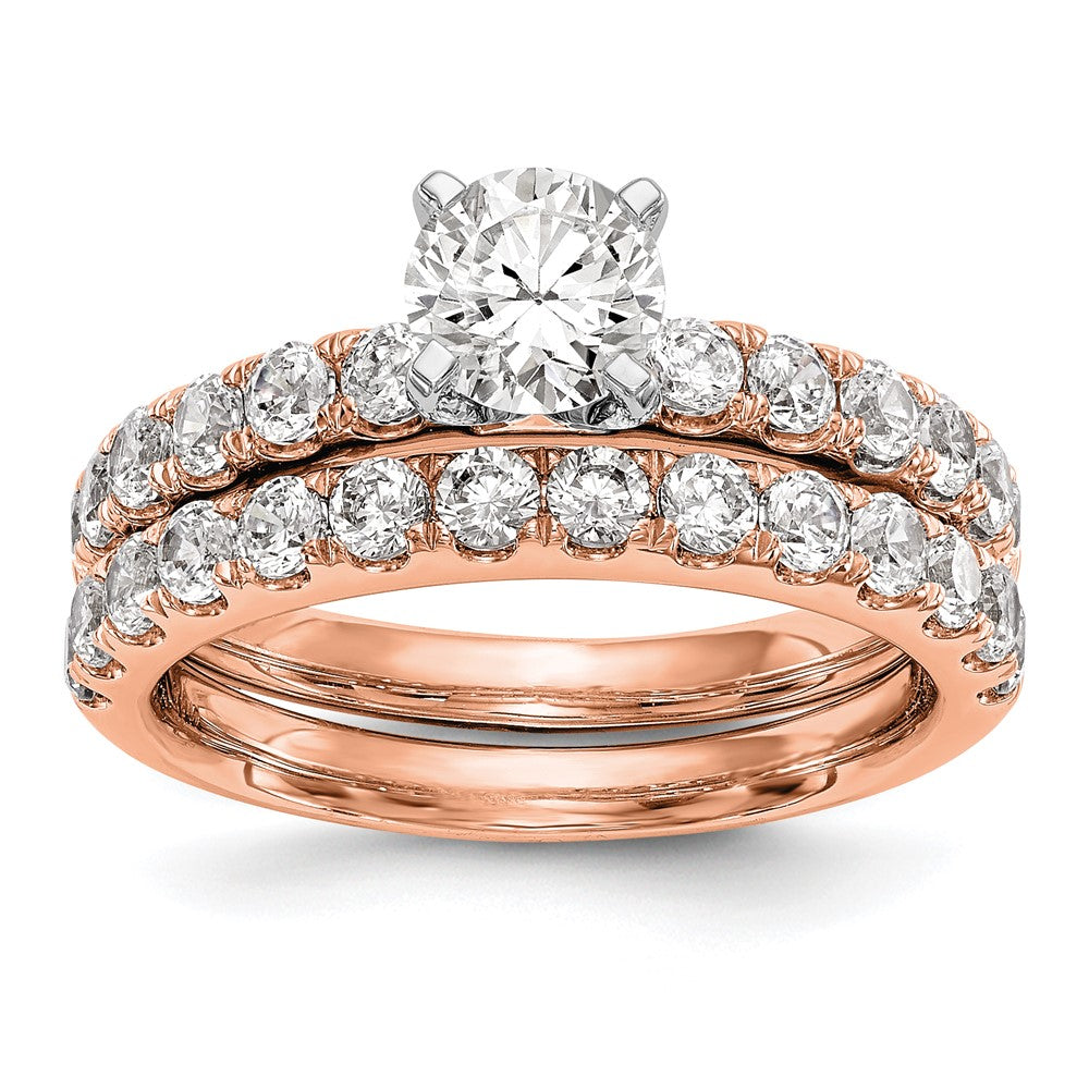 True Origin Lab Grown Diamond VS+ F+ Semi-Mount Peg Set Engagement Ring