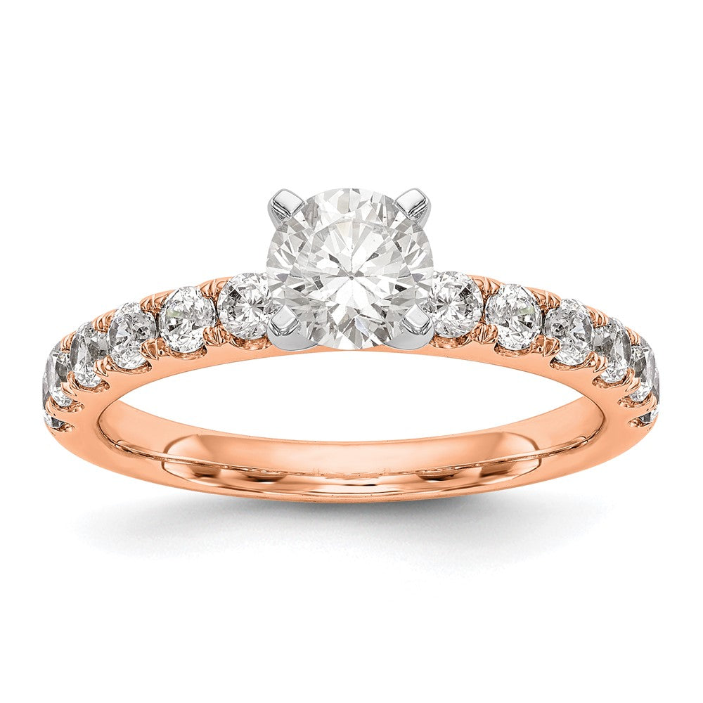 True Origin Lab Grown Diamond VS+ F+ Semi-Mount Peg Set Engagement Ring