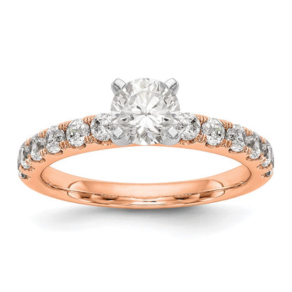 True Origin Lab Grown Diamond VS+ F+ Semi-Mount Peg Set Engagement Ring