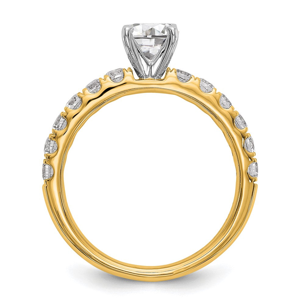 True Origin Lab Grown Diamond VS+ F+ Semi-Mount Peg Set Engagement Ring