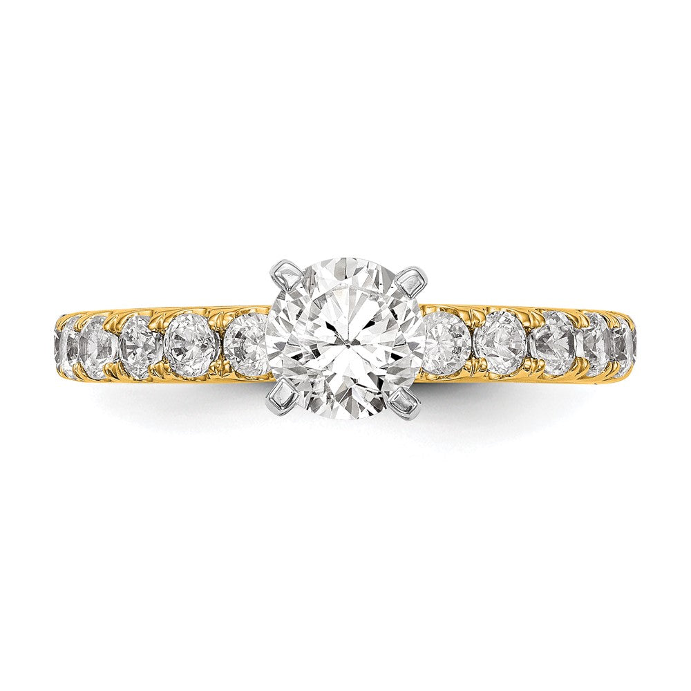 True Origin Lab Grown Diamond VS+ F+ Semi-Mount Peg Set Engagement Ring